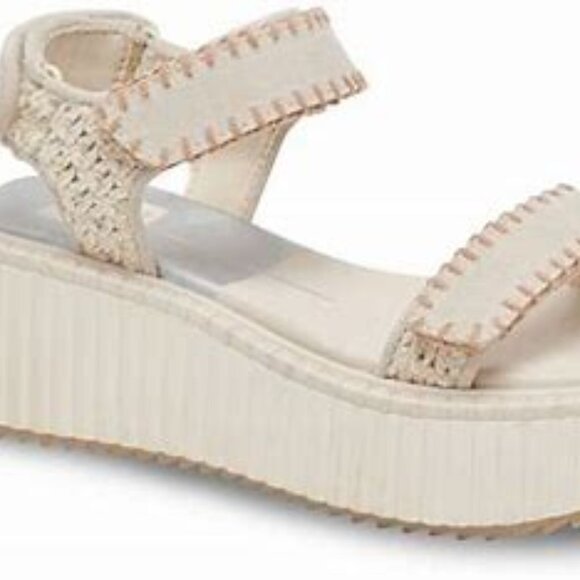 Dolce Vita Debra Sandal in Ivory Suede Sz 7.5  NEW - Picture 2 of 2